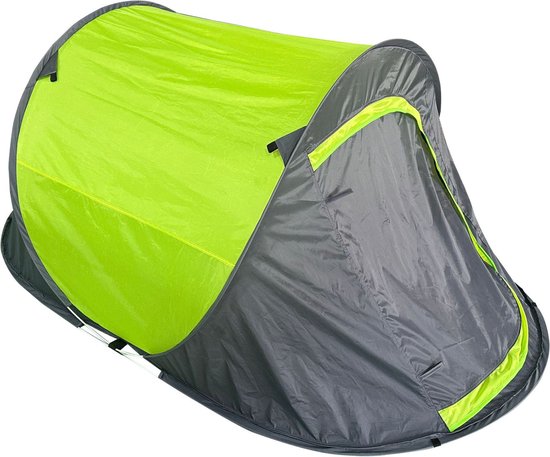 hanSe® Pop-up tent voor 2 personen groene kampeertent trekking festival van hanSe