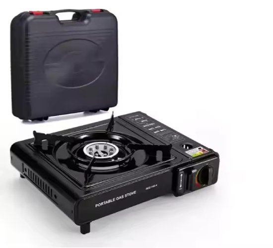 Happy Foodie | Draagbaar Camping Gasstel – Butaan – Compact Kooktoestel voor Buiten – Kamperen, Hiking, Picknick – Snel & Efficiënt Koken