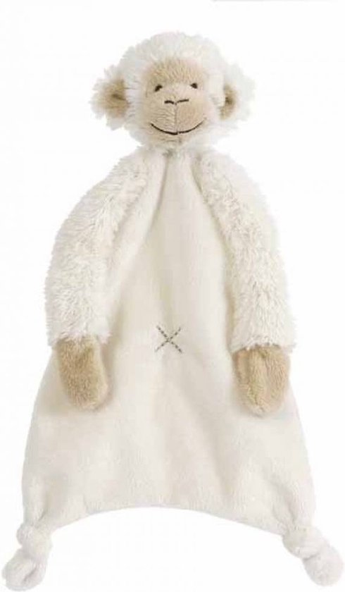 Happy Horse Aap Mickey Knuffeldoekje - Wit - Baby cadeau van Happy Horse