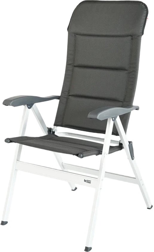 Happy Rhino - Campingstoel Pollino - Vouwstoelen - Grijs - 5,2kg - 48 x 40 x 48/120 cm - 7 standen