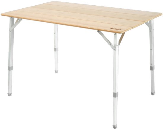Happy Rhino - Campingtafel Bamboe Wilpattu Inklapbaar - Eettafels - Hout - 100 x 65 van Happy Rhino