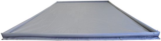 Happy Rhino - Grondzeil met Opblaasbare Rand - PVC grondzeilen - Grijs - 3.9kg - PVC - 250 x 350 cm van Merkloos