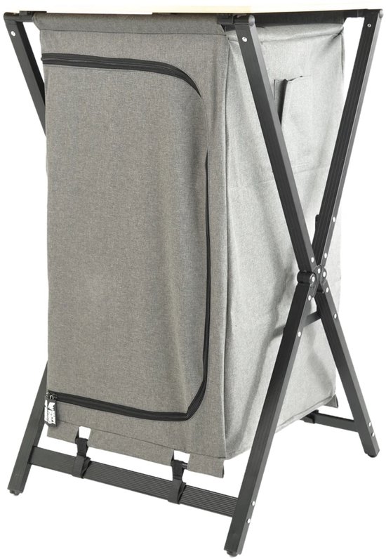 Happy Rhino - Kast Samaria Enkel - Antraciet - Campingkast - 60 x 57 x 96 cm