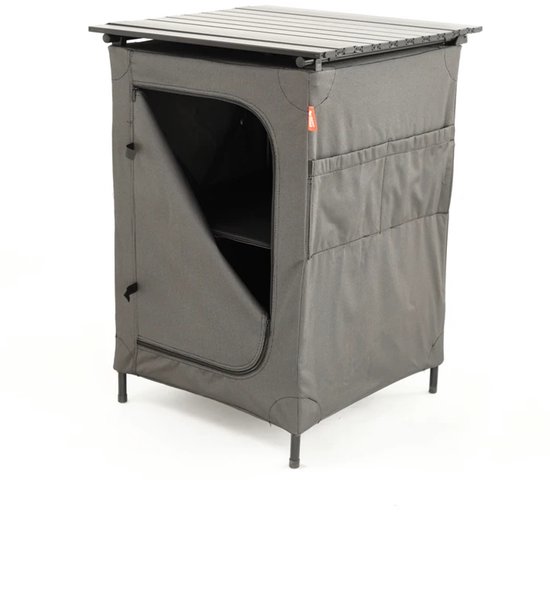 Happy Rhino - Opbergkast Stara - Grijs - Aluminium buis - Campingkast - Voorraadkast - Kampeerkast