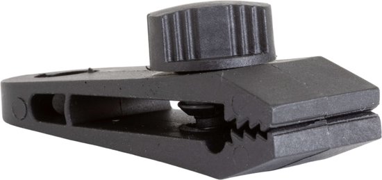 Happy Rhino - Tenttapijt Clips Schroef Set Van 4 Stuks - 8 x 2.5 x 3 cm - Zwart - Buitentapijt - Vloeren - 92g