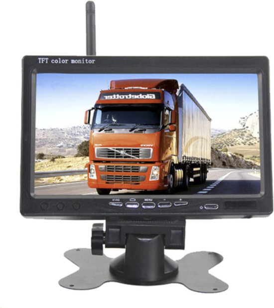 Happyment Achteruitrijcamera PRO Draadloos - Parkeersensoren - Vrachtwagens - Bussen - Bestelwagens - 2 Camera's - 12/24V - Nachtzicht van Happyment