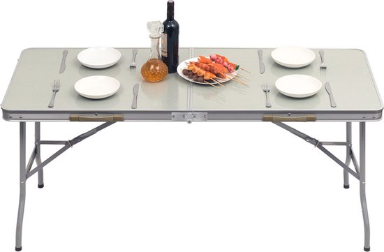 Happyment® Camping klaptafel - 4 personen - Inklapbaar - Picknicktafel - Kinderen & volwassenen - Verstelbaar in hoogte van Happyment