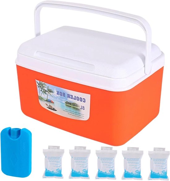 Harde Koelbox - Kleine Koelkast - Outdoor Avonturen - 48 Uur Koude Retentie - 8 Liter - Blauw
