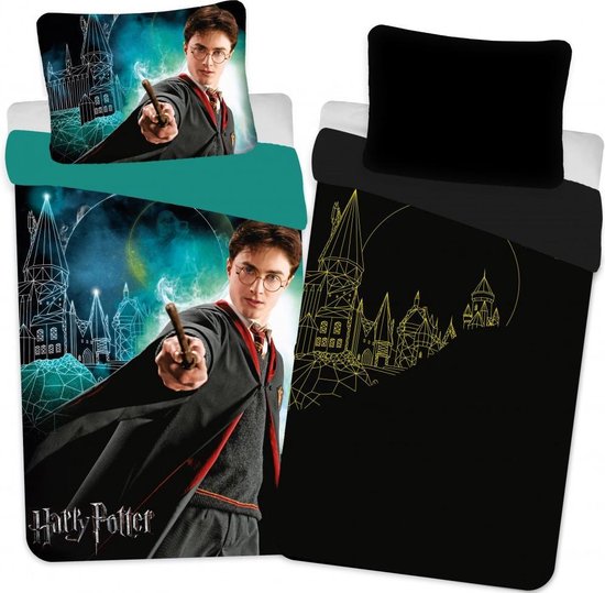 Harry Potter Dekbedovertrek - Harry Glow in the Dark- 140 x 200 cm van Character World