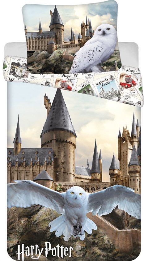 Harry Potter Dekbedovertrek Hedwig - 140 x 200 cm + 70 x 90 cm - Katoen van Harry Potter