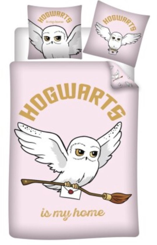 Harry Potter Dekbedovertrek Hogwarts is my home - 140 x 200 cm Polyester van Merkloos