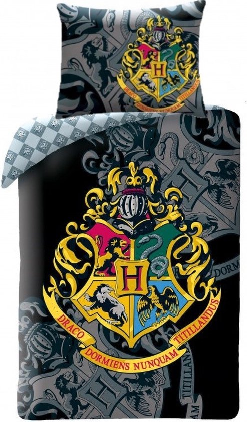 Harry Potter Dekbedovertrek, Magic - Eenpersoons - 140 x 200 cm - Katoen van Dreamtex