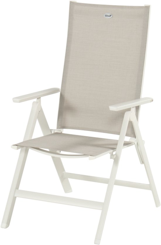 Hartman Aruba Verstelbare Tuinstoel Wit van Merkloos