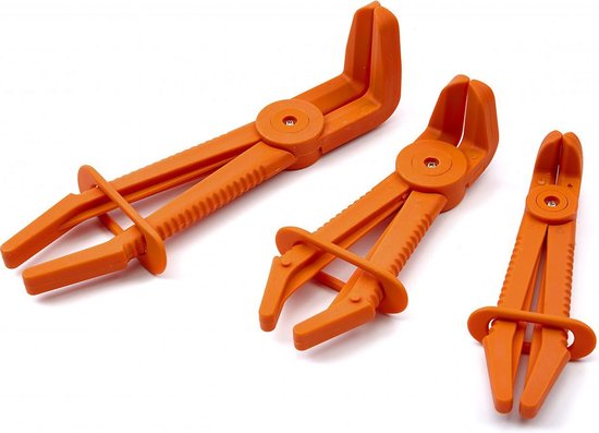 HBM 3 Delige Haakse Flexibele Slangklem Klemmen Set van HBM