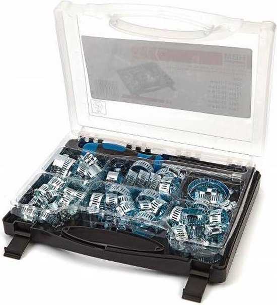 HBM 50-delige slangklemmen assortiment met dopsleutel van Merkloos