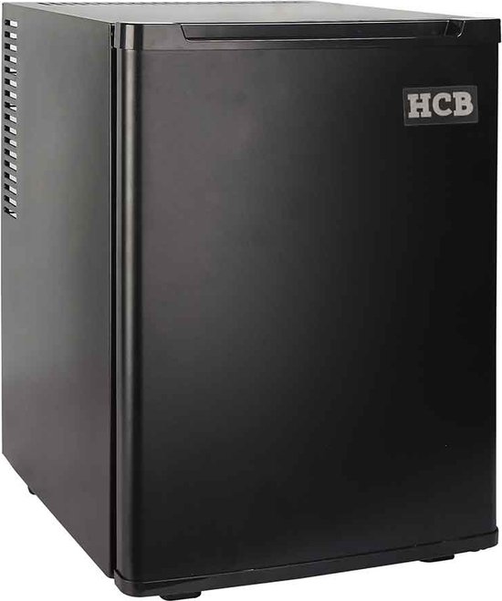 HCB® - Professionele Horeca Minibar koeling - 25 liter - 230V - Mini Koelkast - Kleine drankenkoelkast - Flessenkoelkast - Bier koelkast - tafelmodel - 39.5x38.5x48 cm (DxBxH) - 11 kg - Frigo - 1424 van hcb