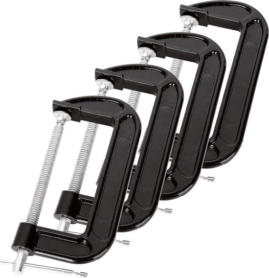 Heavy Duty 6 inch G-klemmen - Set van 4 - Voor houtbewerking lassen en automotive reparatie van TOUGH MASTER