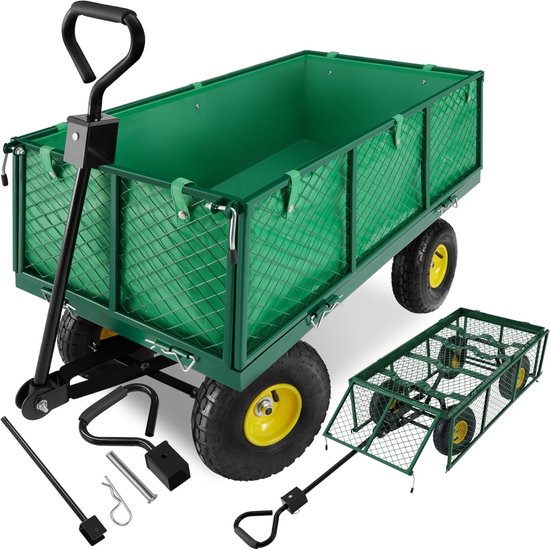 Heavy Duty Bolderwagen XXL - Opvouwbaar Transportkar met Gevoerde Handgreep voor Tuin en Kamperen van Merkloos