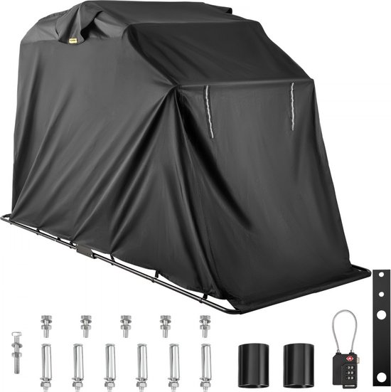 Heavy Duty Motorcycle Shelter Shelter Cover Storage Garage Tent met TSA-codeslot en draagtas van Quictent
