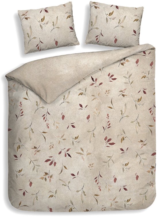 Heckettlane Dekbedovertrek Katoen Satijn Caterina - Natural - 100% Katoen-Satijn - Dekbedovertrek 240x200/220cm - Lits Jumeaux - Padua van Merkloos