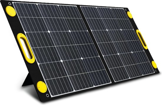 HEKO Solar® Zonnepaneel Unfold 100 - Solar Panel - 100W - Draagbaar Zonnepaneel - Opvouwbaar - Zonnepaneel Camper - Zonnepanelen Compleet Pakket - Plat Dak - Solar Charger - USB-C - Geschikt Voor Powerstation van HEKO Solar®