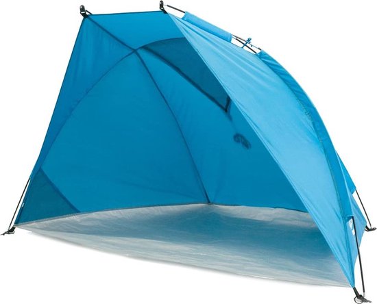 Helios Air Strandtent, met uv-bescherming, 80 en afsluitbaar raam, strandtent voor op reis, blauw van Helios