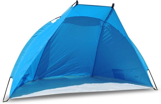 Helios strandtent, UV 60, extreem licht, klein pakformaat (blauw) van Helios