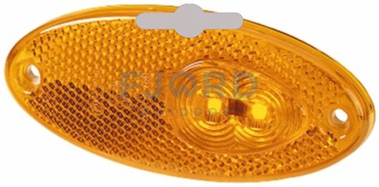 Hella Zijmarkering LED met Reflector Ovaal Opbouw Oranje van Hella