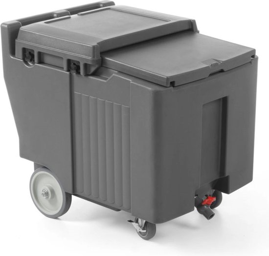 Hendi IJscontainer Geïsoleerd 110 Liter - Professionele Koelbox Horeca - Thermobox op wielen - 58,5x80x(H)74,5cm van Hendi