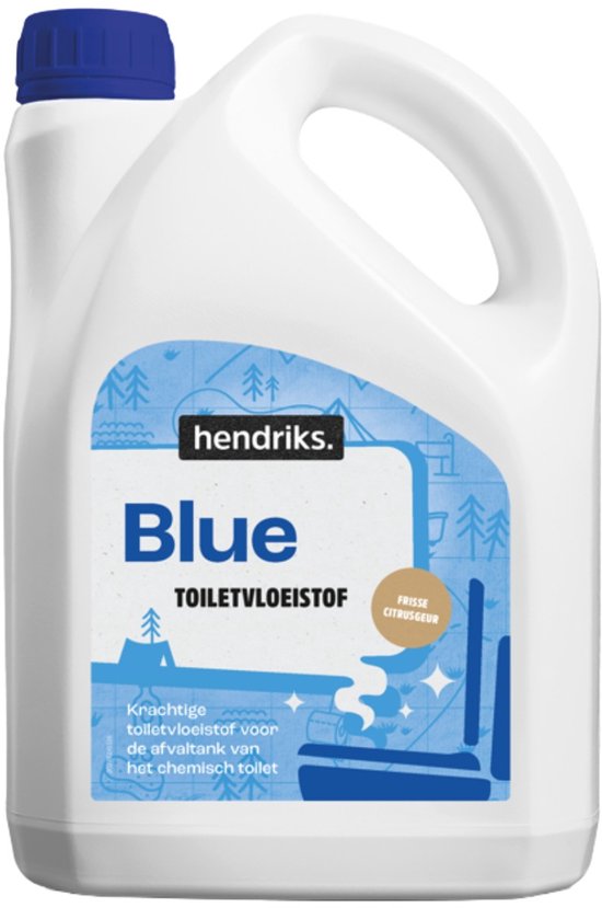 Hendriks Blue - Toiletvloeistof Blauw - Afvaltank - Geuronderdrukkend - Afvalafbraak - Campinggebruik