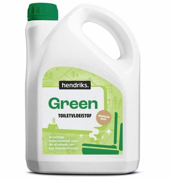 Hendriks Green - Toiletvloeistof Groen - Biologisch - Geurcontrole - Septic tank safe - Camping