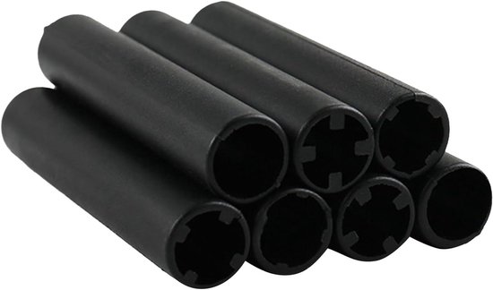 Hengel reparatieset - Onderhoud visuitrusting - Hengel repareren - Meerdere diameters - 75 mm lengte - Zwart