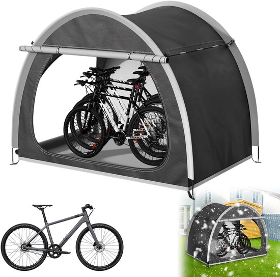 Hennova Fietshoes - Fietstent - Tent - Opbergtent - Opbergtent voor fietsen - Waterdicht - Zwart - 210 x 150x 165 cm van Merkloos