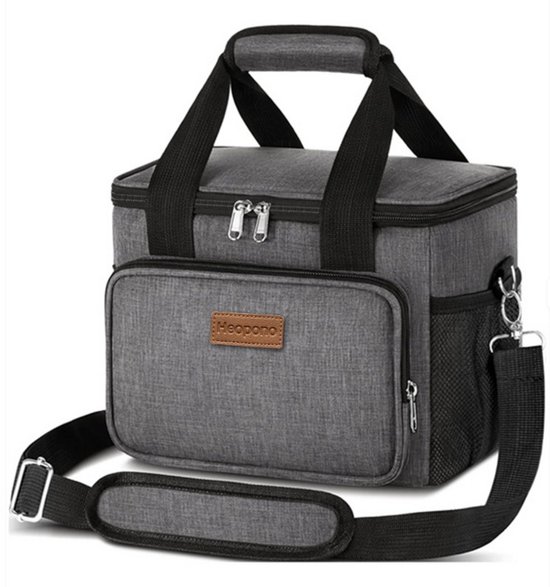 Heopono Grijs waterdichte lunch, picknick Koeltas van Merkloos