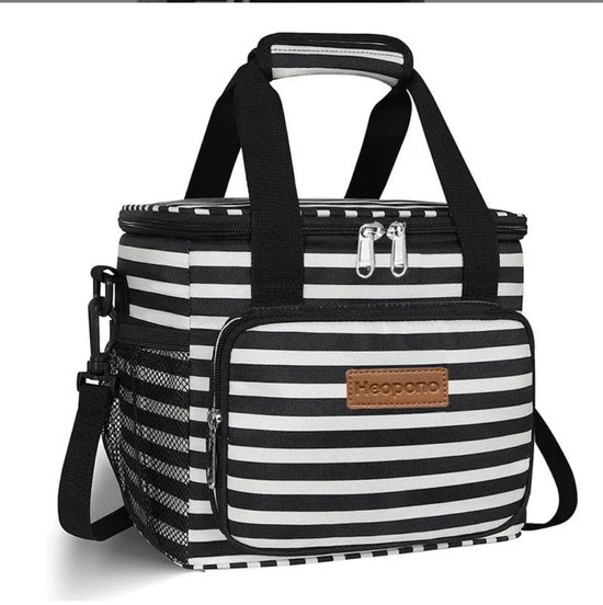 Heopono strepen motief waterdichte lunch, picknick Koeltas van Merkloos