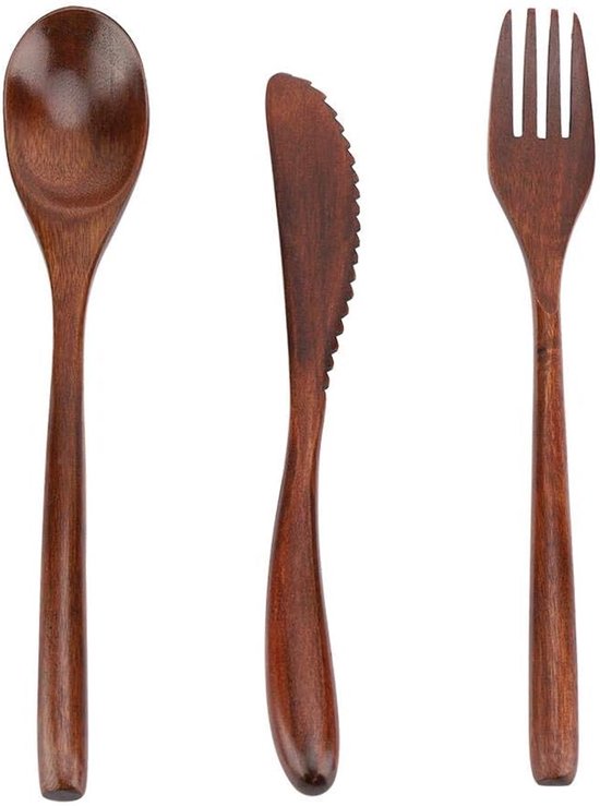 Herbruikbare Dinnerware Set - Bamboe Servies - Kamperen & Reizen - Vaatwasserbestendig - Natuurlijk
