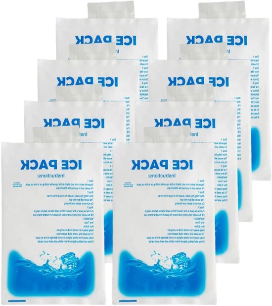 Herbruikbare Gel Koelelementen - IJs Packs Koel - Buitenshuis Verkoeling - Duurzaam Ontwerp - 200 ml - Blauw