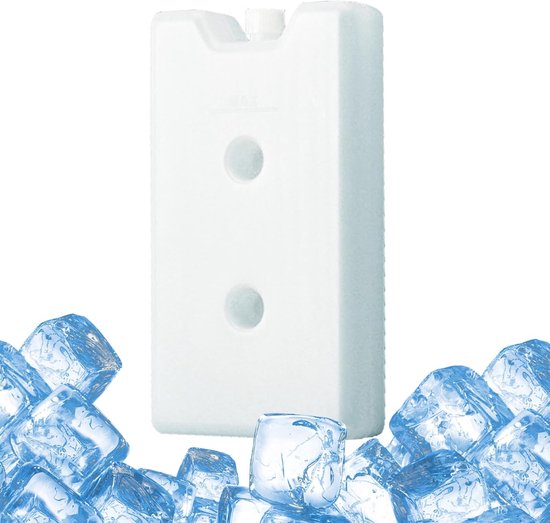 Herbruikbare ijszak - Koelbox accessoire - Voedsel vers houden - Smeltbestendig ontwerp - 400 ml - Wit
