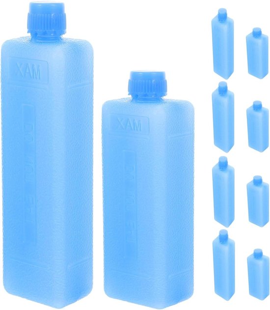 Herbruikbare Koelblokken - Lekvrije Ijszakken - Voedsel Transport - Waterloze Formule - 10 Stuks - Blauw