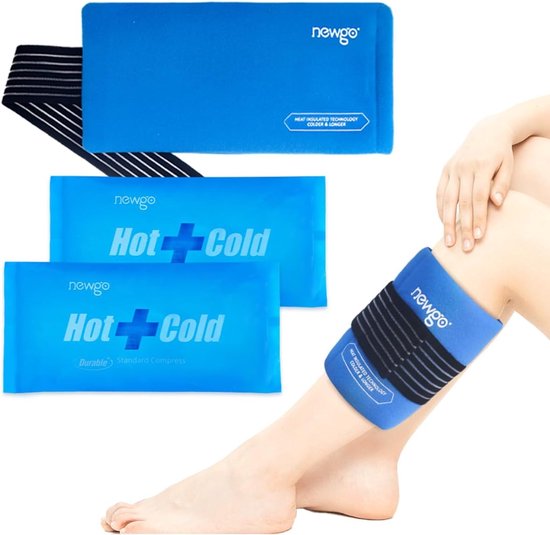 Herbruikbare Koelpacks en Warmtekompres - 2 Stuks - Ideaal voor Blessures aan Pols, Arm, Knie, Hals, Enkel - 27,5 x 13,5 cm