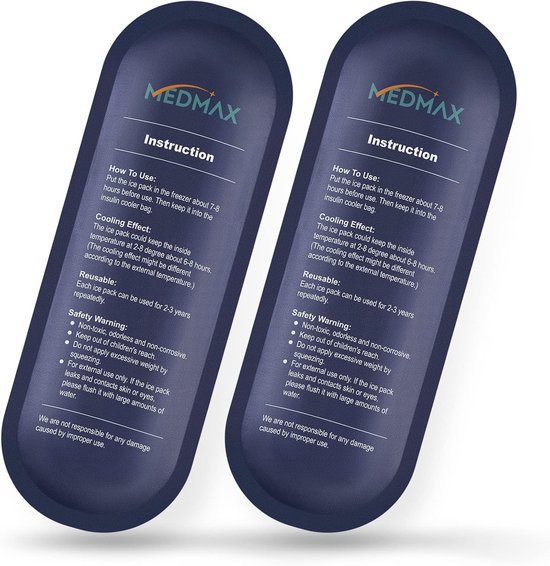 Herbruikbare Koeltas voor Insuline - 2 Stuks - Ideaal voor Reizen, Diabetes Accessoires en Koeling van Medicijnen