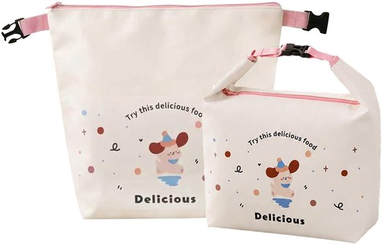 Herbruikbare Lunchtas - Geïsoleerd - Wit