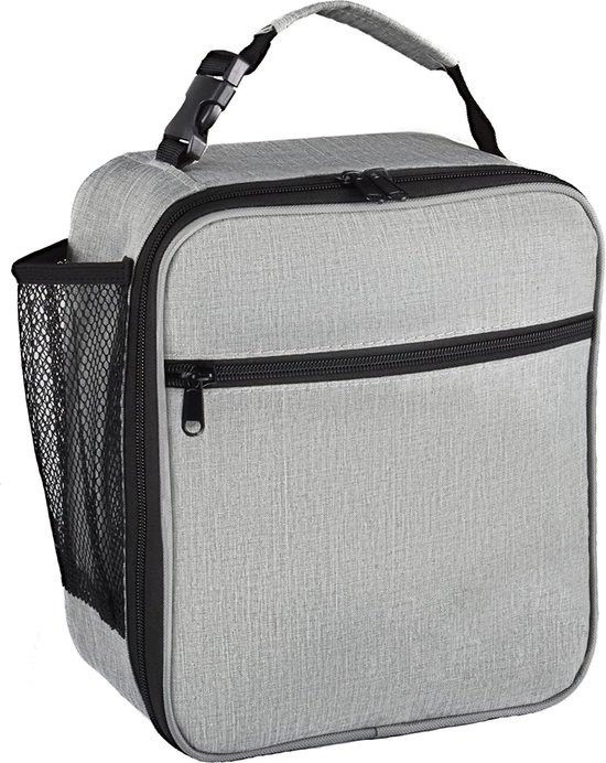 Herbruikbare Lunchzakjes Lunchtas Lunchboxtas Picknicktassen Geïsoleerde - Lunch Bag Koeltas Draagbare Draagtas voor Jongens Meisjes Vrouwen Mannen naar School Office Outdoor (Grijs) van Lifewit