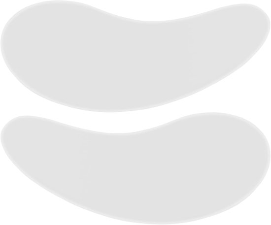 Herbruikbare Oogpads van Silicone voor Wimperextensions, Isolatiepads voor Onderwimpers, Oogmaskers voor Wimperlifting en Lamineren van Wimpers (Wit)