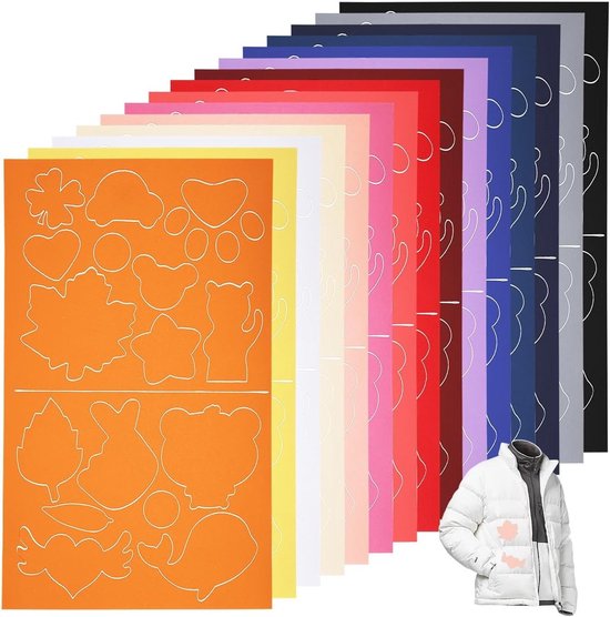 Herstelvlekken voor Donsjassen - Zelfklevende Patches in Diverse Kleuren en Vormen voor Jassen, Slaapzakken en Tenten - Ideaal voor Snelle Reparaties