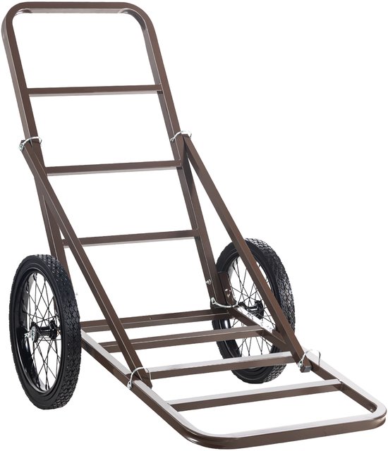 Hertenkar, Opvouwbare Wilddrager met Een Laadvermogen van 300 Pond, Grote Rubberen Wielen en Ergonomische Handgreep, Robuuste Wildkar voor Jagen, Vissen, Wandelen, Nutsuitrusting