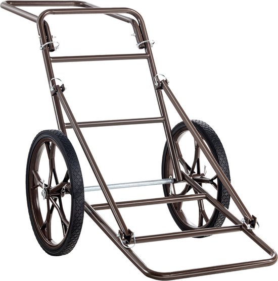 Hertenkar - Opvouwbare Wildtransporter met Een Laadvermogen van 500 Pond. 17 Inch Rubberen Wiel en Ergonomische Handgreep. Robuust voor de Jacht van Merkloos