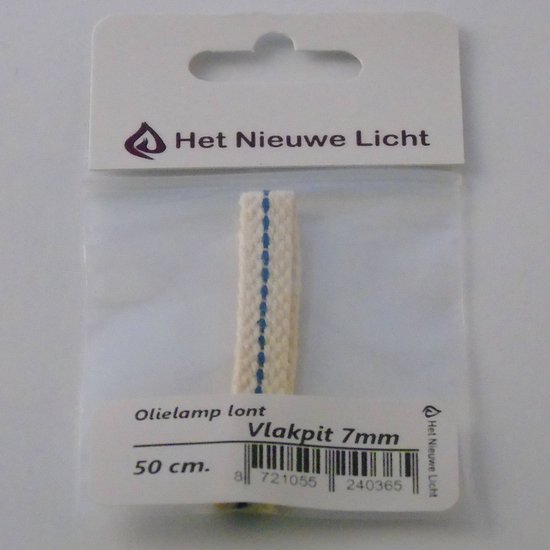 Het Nieuwe Licht ® - olielamp lont - 7mm vlakpit - voor petroleum lamp van Het Nieuwe Licht®