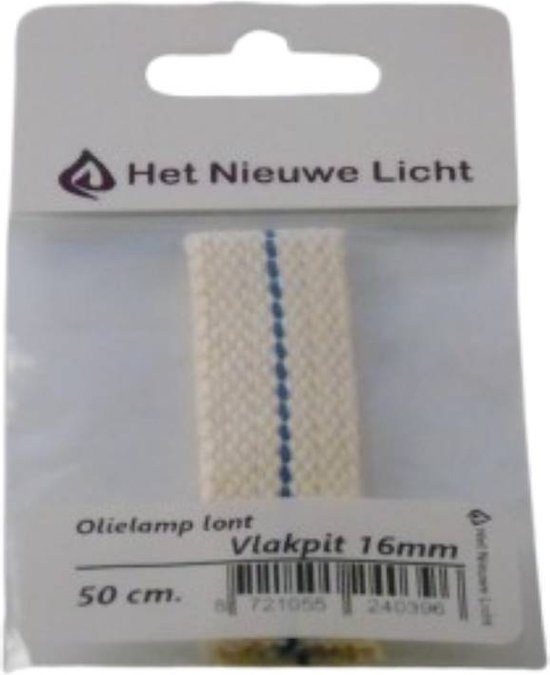 Het Nieuwe Licht ® - Platte olielamp lont - 16mm vlakpit - voor petroleum lamp van Het Nieuwe Licht®