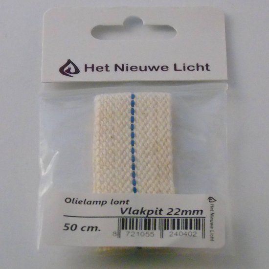 Het Nieuwe Licht ® - Platte olielamp lont - 22mm vlakpit - voor petroleum lamp van Het Nieuwe Licht®